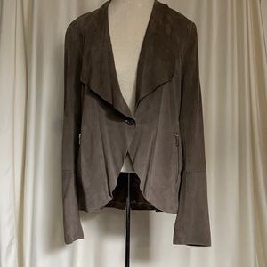 Soia & Kyo Pattie Lamb Suede Waterfall Jacket S